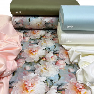 Сатин цветы 123