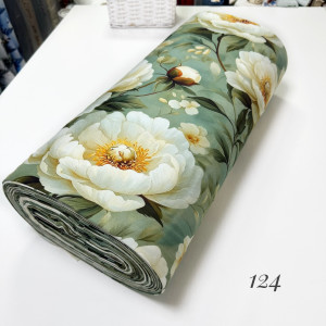 Сатин цветы 124