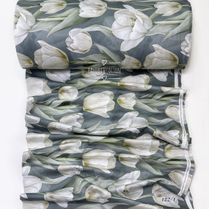 Сатин цветы 122/1