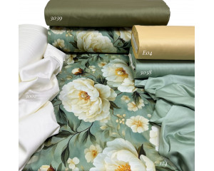 Сатин цветы 124