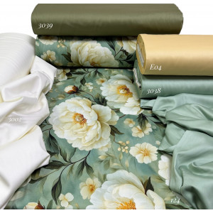 Сатин цветы 124