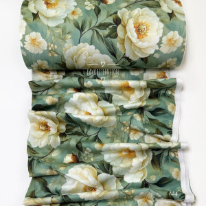 Сатин цветы 124