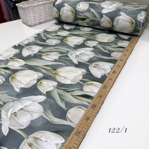 Сатин цветы 122/1