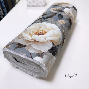 Сатин цветы 124/1