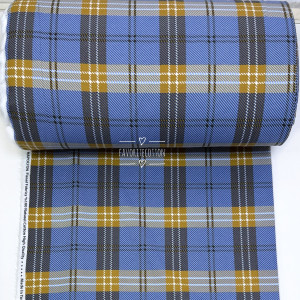 Фланель шотландка василек