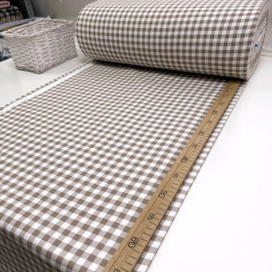 Фланель клетка тауп