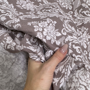 Фланель дамаск кофе