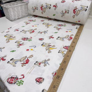 Фланель олени Санты