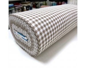 Фланель клетка тауп