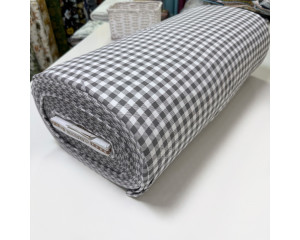 Фланель клетка серая