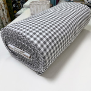 Фланель клетка серая