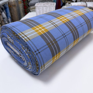 Фланель шотландка василек