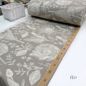 Фланель цветы 21