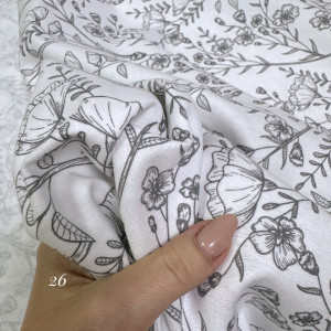 Фланель цветы 26