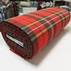 Фланель шотландка красная