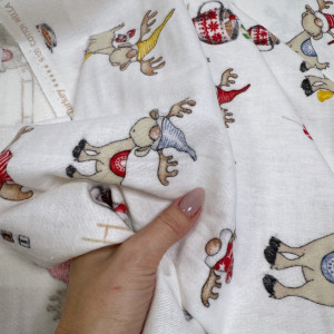 Фланель олени Санты