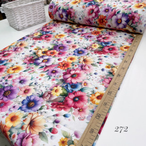 Ранфорс цветы 272