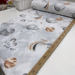 Ранфорс космос серый