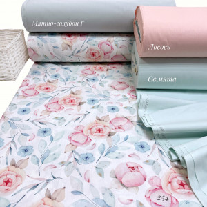 Ранфорс цветы 254