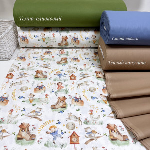 Ранфорс сказочные персонажи на белом