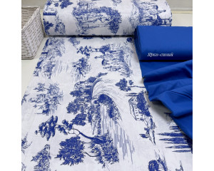 Ранфорс Туаль-де-Жуи синий