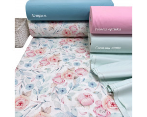 Ранфорс цветы 254