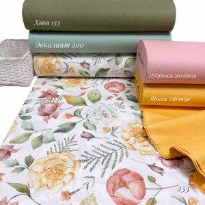 Ранфорс цветы 253