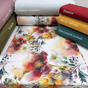 Ранфорс цветы 255