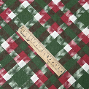 Ранфорс клетка красно-зелёная