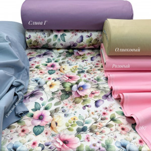 Ранфорс цветы 267