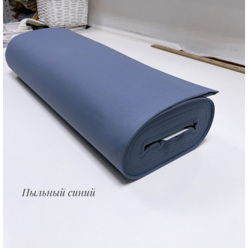 Ранфорс однотонный пыльный синий