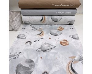 Ранфорс космос серый