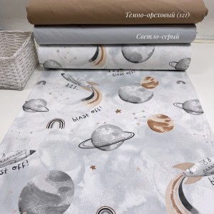 Ранфорс космос серый