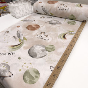 Ранфорс космос бежевый