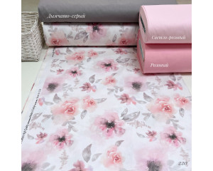 Ранфорс цветы 220