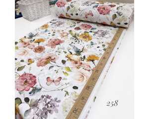 Ранфорс цветы 258