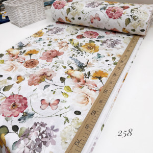 Ранфорс цветы 258