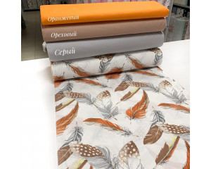 Ранфорс перья рыжие кр