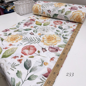 Ранфорс цветы 253