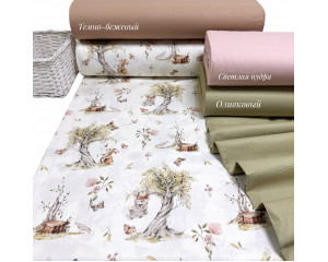 Ранфорс зверюшки на опушке