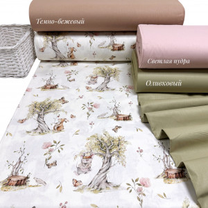 Ранфорс зверюшки на опушке