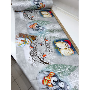 Сатин совы серые НГ