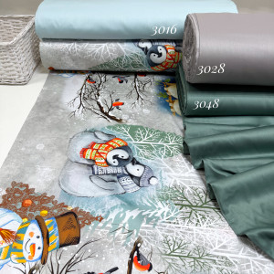 Сатин совы серые НГ