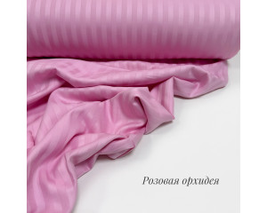 Страйп-сатин розовая орхидея