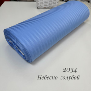 Страйп-сатин 2034 (небесно-голубой)