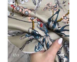 Сатин цветы 23