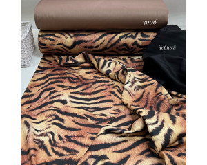 Сатин тигровый принт