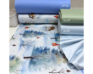 Сатин Бэмби на голубом