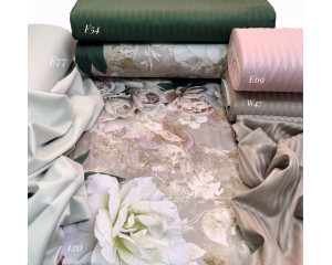 Сатин цветы 120