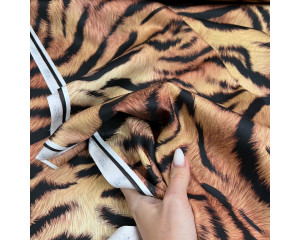 Сатин тигровый принт